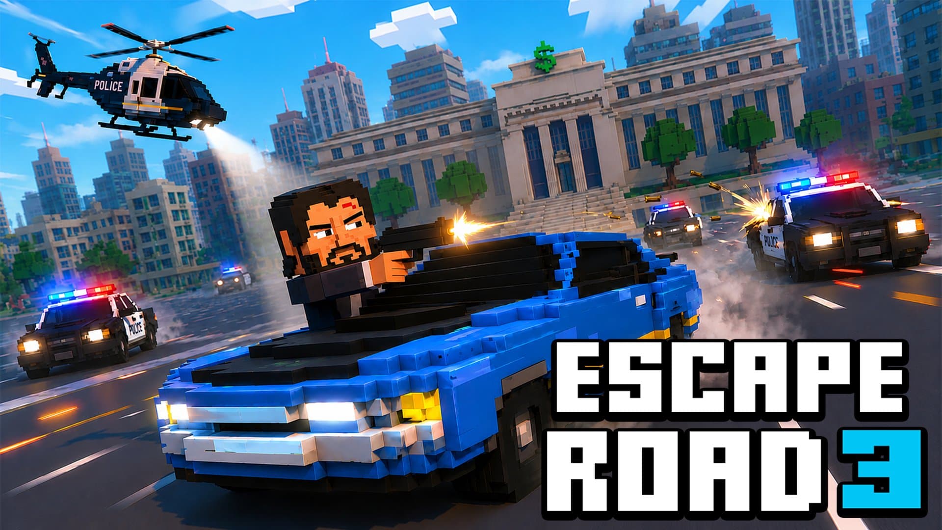 Escape Road 3 – Escapa de la Policía en Este Juego de Fuga Loco