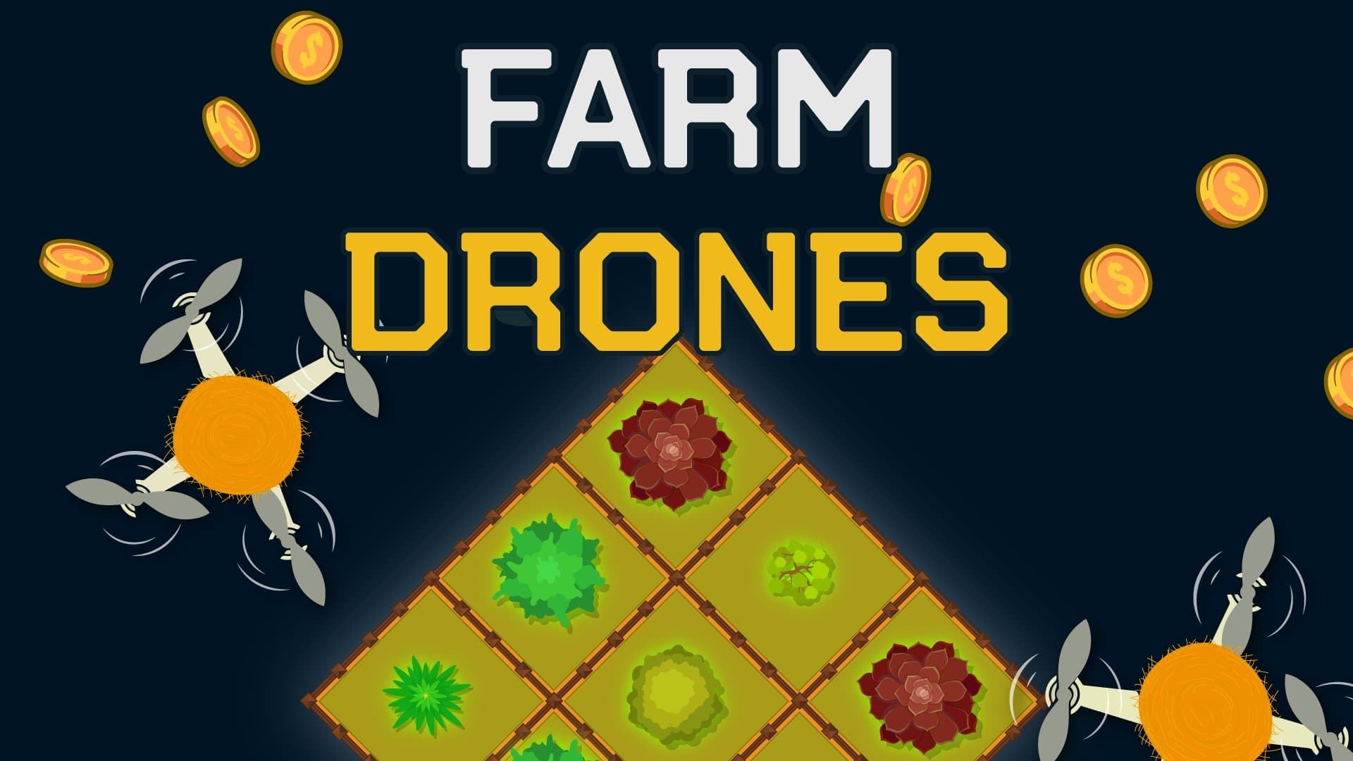 Farm Drones: Construye tu granja automatizada online