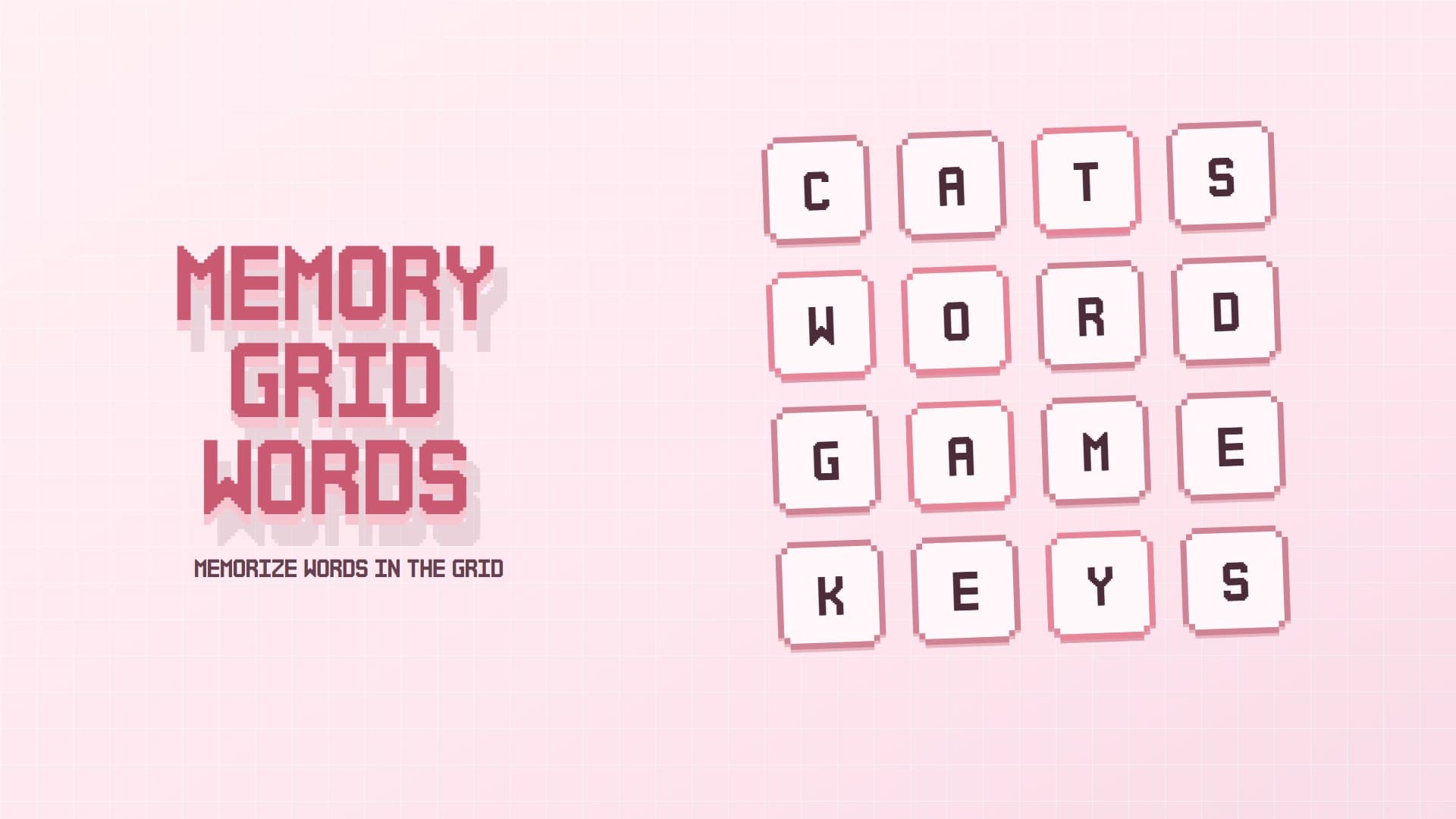 Memory Grid Words