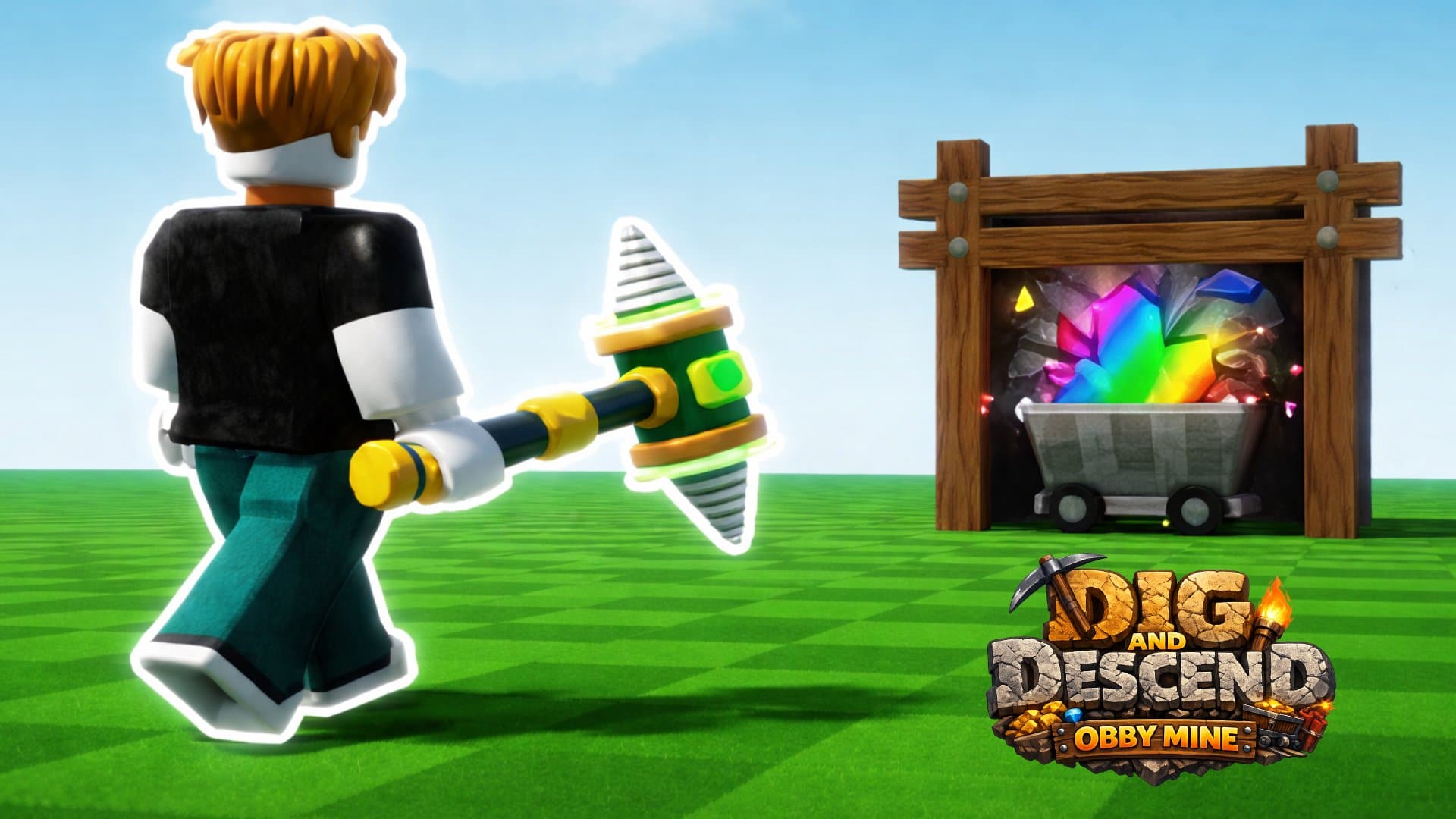 Dig and Descend: A Roblox-Style Mining Adventure